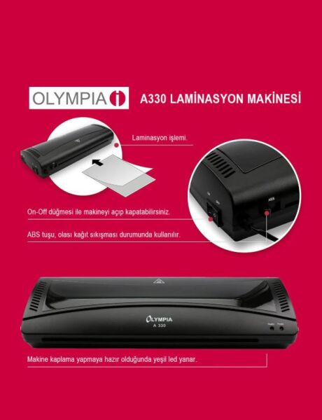Outlet - Olympia A330 Laminasyon Makinesi (A3) - 5