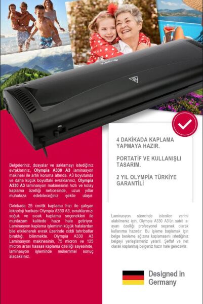 Outlet - Olympia A330 Laminasyon Makinesi (A3) - 6