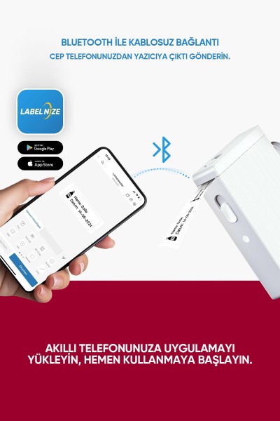 Olympia Etiket Makinesi P22 Siyah - Bluetooth Termal Yazıcı - 3