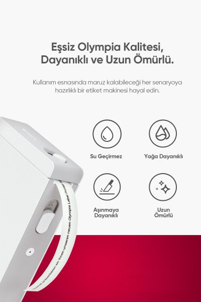 Olympia Etiket Makinesi P22 Siyah - Bluetooth Termal Yazıcı - 4