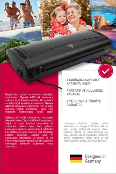 Outlet - A230 A4 Laminasyon Makinesi - 4