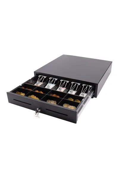 XLD 460A Geniş Tip Metal Para Çekmecesi (8 Bozuk Para, 4 Kağıt Para Bölmeli)  - 1